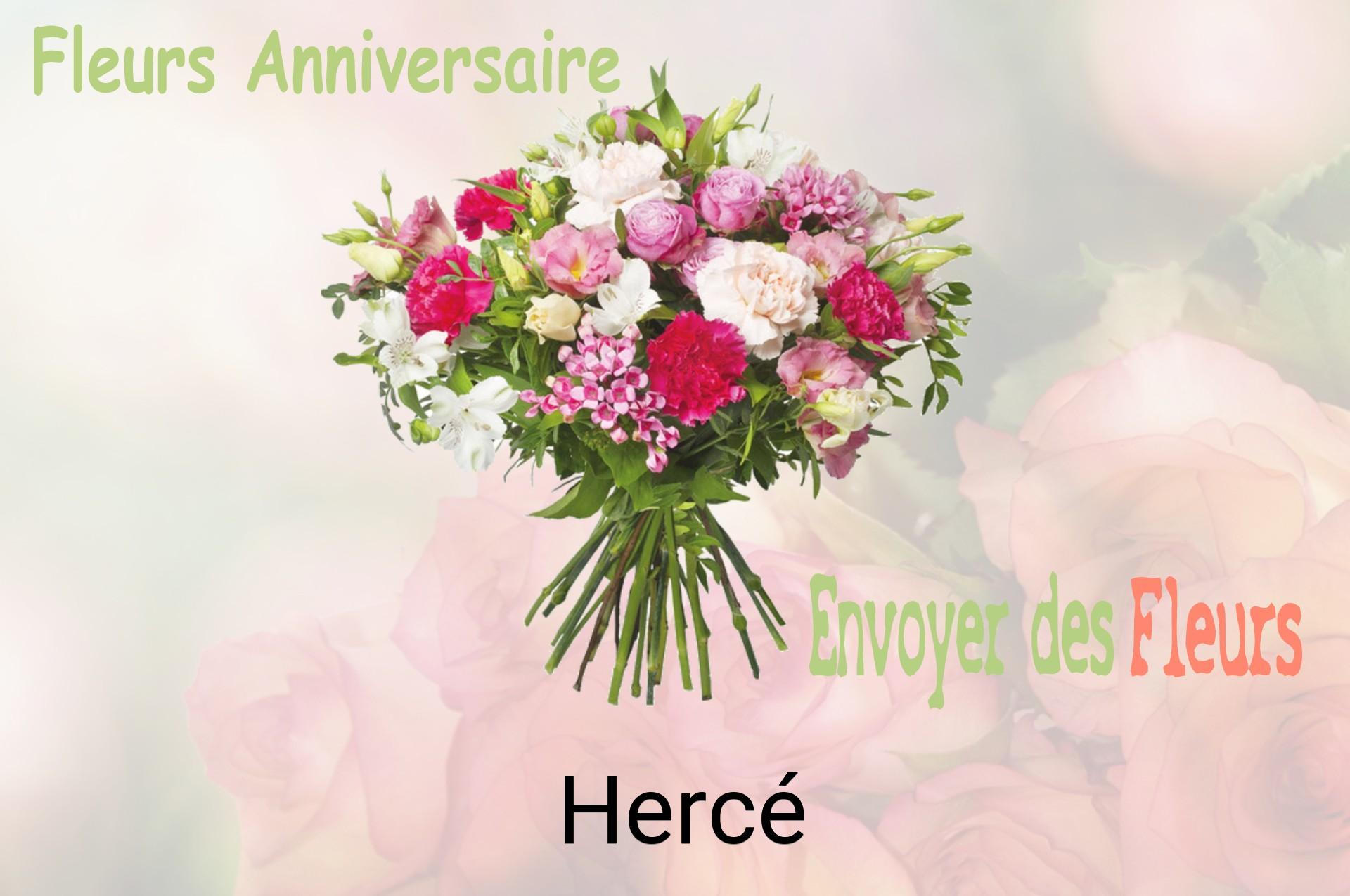 Bouquet de fleurs d’anniversaire livré à Hercé